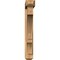 Ekena Millwork Balboa Craftsman Smooth Bracket w/ Offset Brace, Western Red Cedar, 5 1/2"W x 30"D x 38"H BKT0604X30X38BOA04SWR - alternate 3